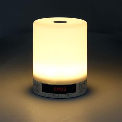 Thorfire Led Night Light Speaker Touch Lamp Portable Bluetooth Wireless