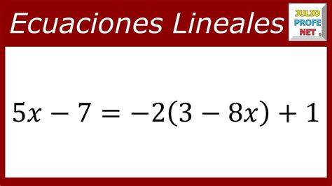 Ejemplos De Ecuaciones Lineales Gambaran