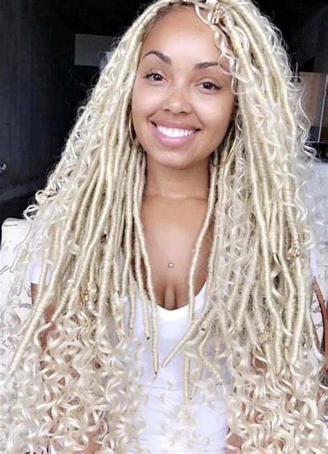 This faux loc style is easily identified by its loose curls at the ends of each loc. These Braided Styles Are Gorgeous for Any Season | Faux ...