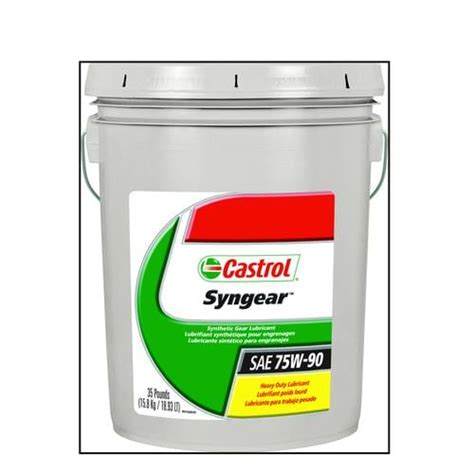 Castrol Syngear Synthetic Gear Oil 75w 90 5 Gallon Syn75905 Oreilly