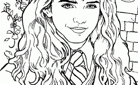 Hermione Granger Coloring Pages Harry Potter Coloring Pages Harry