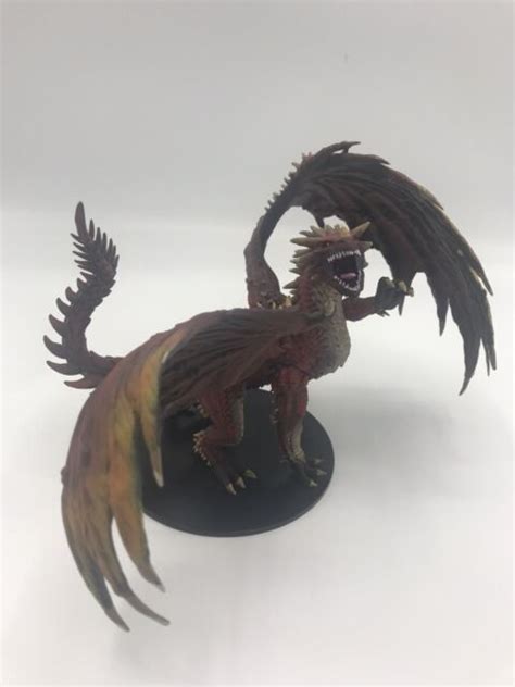 Hand Painted Gargantuan Red Dragon 45 Pathfinder Battles Miniature