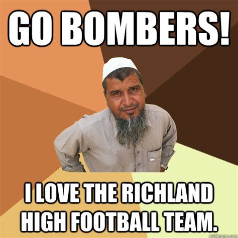 Go Bombers I Love The Richland High Football Team Ordinary Muslim