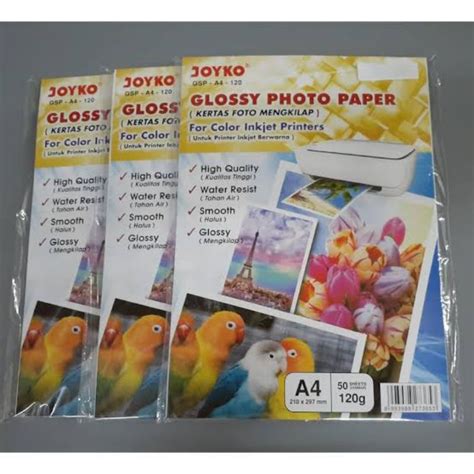Jual Kertas Foto Joyko Gsp A Sheet G Glossy Paper Shopee Indonesia