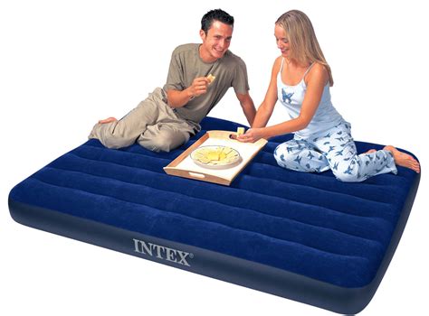 Intex Classic Downy Inflatable Queen Mattress Air Bed