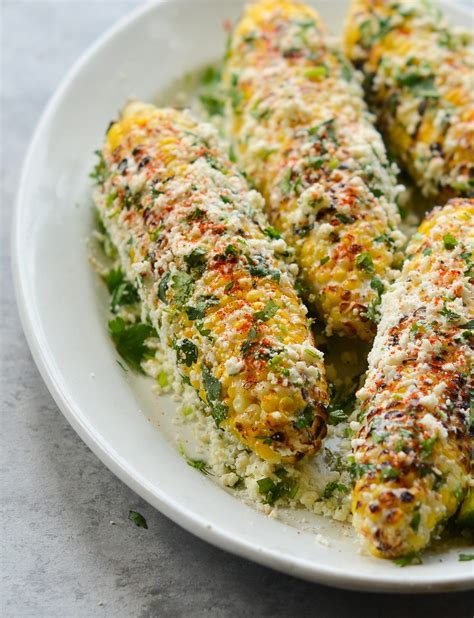Grilled Mexican Street Corn Elote Once Upon A Chef