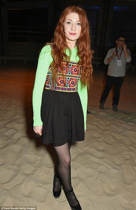 Nicola Roberts Turns Heads In Floral Embroidered Dress At Lfw Show