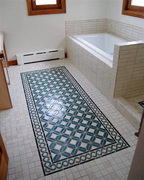 Bantamtileworks On Instagram Handmade Tile Bathroom Floor Rug