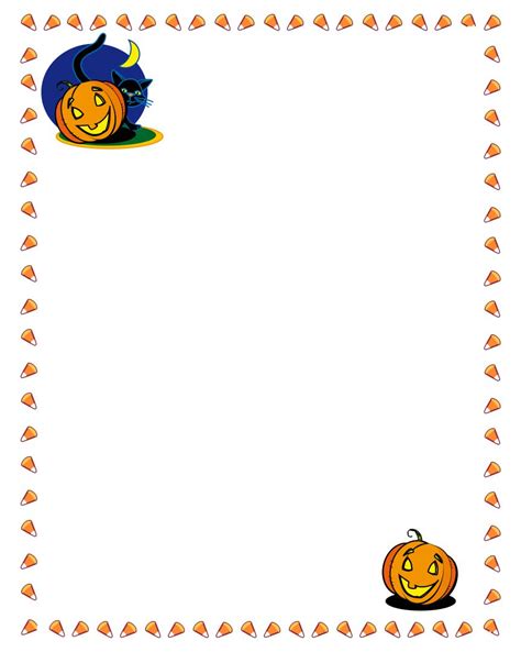 15 Best Printable Halloween Pumpkin Border For Free At