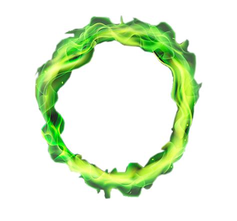 Flame Fire - Green circle flames png download - 1146*1069 - Free png image