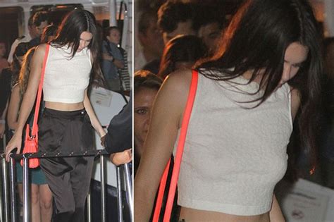 Kendall Jenner Flashes Nipples In See Through White Crop Top Aboard Babe Khloe S Birthday