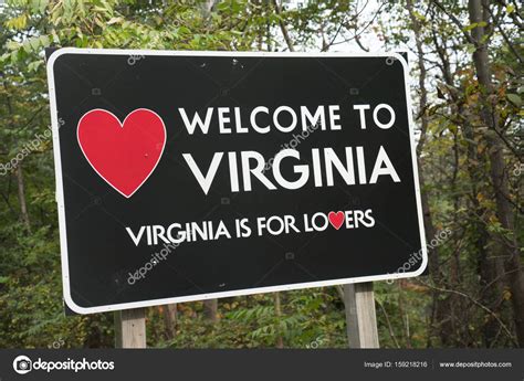 Images Welcome To Virginia Sign Welcome To Virginia Sign — Stock