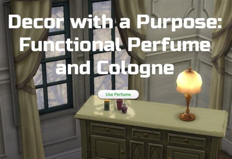 Functional Perfume And Cologne The Sims 4 Catalog