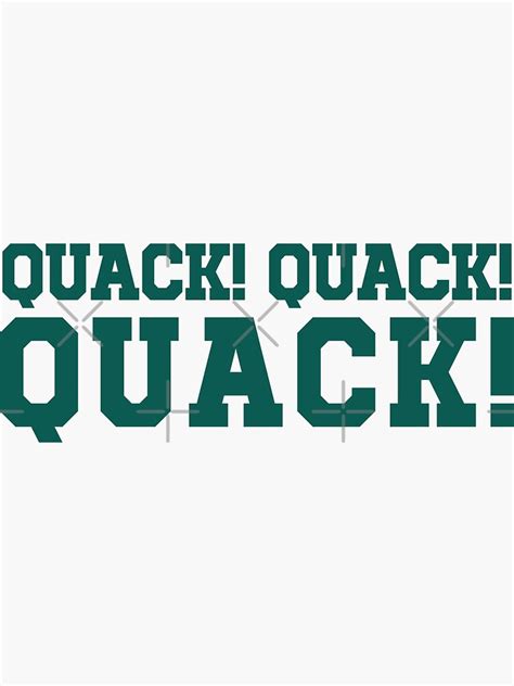 Quack Quack Quack Sticker For Sale By J31designs Redbubble