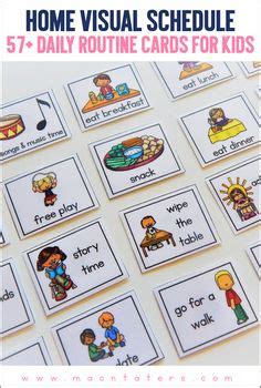 A visual schedule for those of you new to this term is simply a schedule that is made up of pictures. Extra Daily Visual Schedule Cards Free Printables | Visual ...