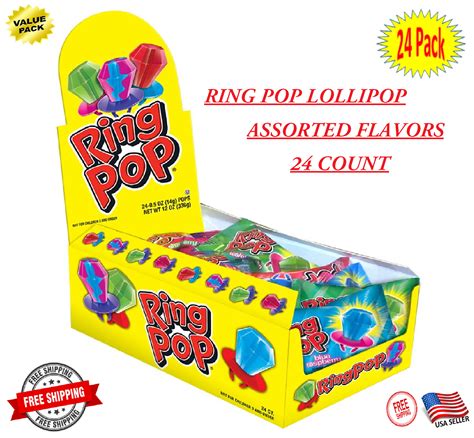 Ring Pop Individually Wrapped Bulk Lollipop Candy Variety Party Pack