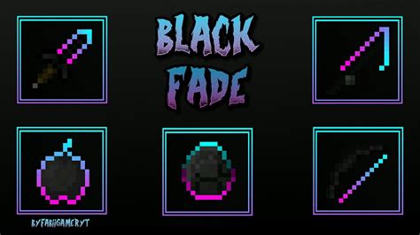 Black Fade Texture Pack Pvp Para Mcpe 015x Youtube