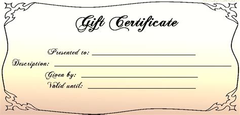 Make your own printable gift certificates. Free clipart gift certificate template 1 » Clipart Station