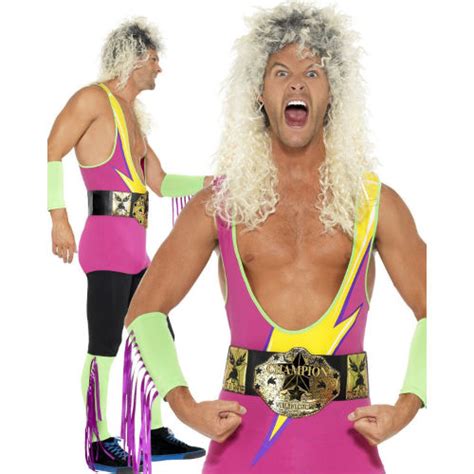 Wrestler Retro Costume 80s 90s Costume World