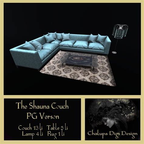 Second Life Marketplace The Shauna Couch Set Pg