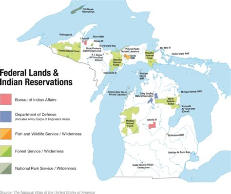 Indian Reservations In Michigan Map Table Rock Lake Map