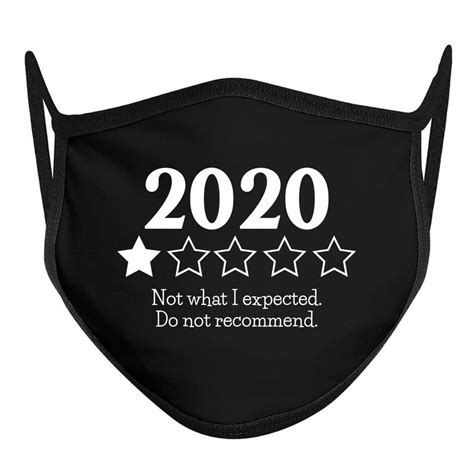 2020 Do Not Recommend Mask Face Mask With Sayings Funny