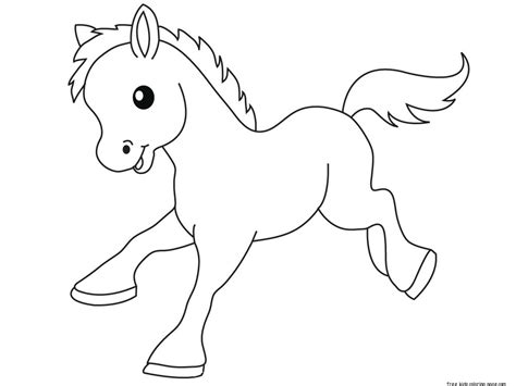 Download Pony Baby animals coloring pages for kidsFree Printable ...