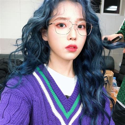 Iu Releases Selfies To Celebrate The First Anniversary Of Blueming Release Kpophit Kpophit