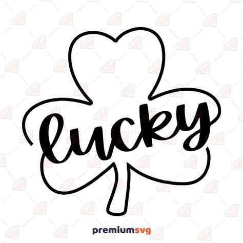 Lucky Shamrock And Clover Svg Cut File Premiumsvg