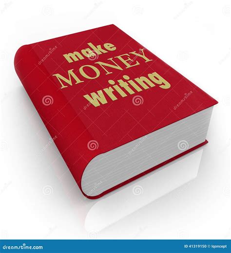 Make Money Writing Book Cover Title Earn Professional Author Stock