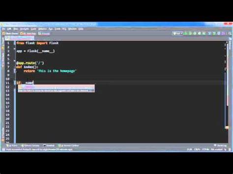 First of all, code written in python is very easy to read. Flask Web Development with Python Tutorial - 1 - Basic App ...