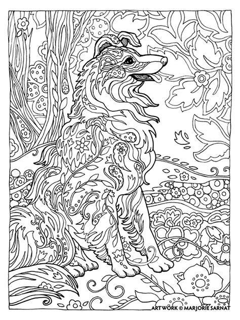 Marjorie Sarnat Dazzling Dogs Dog Coloring Page Dog Coloring Book