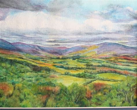 Original Watercolor Of Irish Countryside