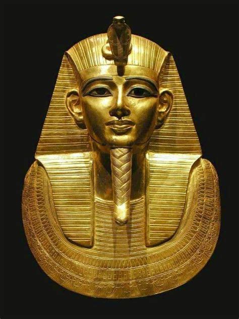 Gold Burial Mask Of Egyptian Pharaoh Psusennes I From Year 1001 Bc R