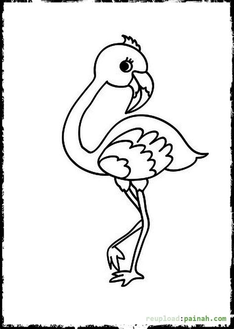 We have collected 40+ simple bird coloring page images of various designs for you to color. Baby Bird Flamingo | Ilustrator