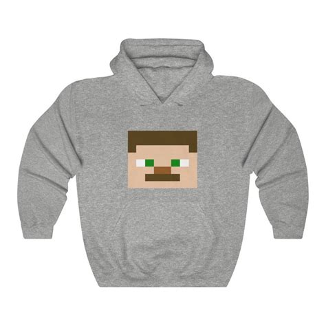 Minecraft Steve Unisex Heavy Blend Hooded Sweatshirt Hoodie Etsy