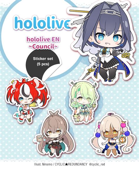 Hololive En Council Sticker Set · Cyclic Redundancy · Online Store