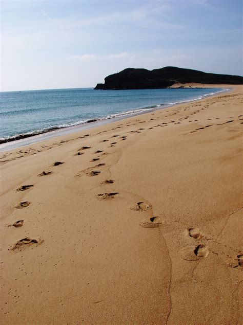 Free Images Foot Print Sea Seashore Shore Sandy Beach Penghu
