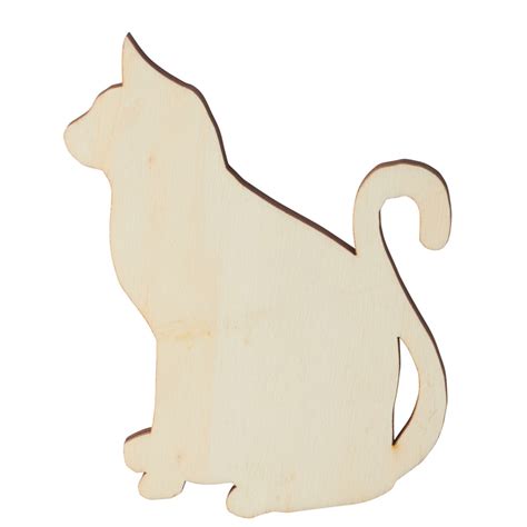 Wooden Cat Ornament By Wendover Wood A24