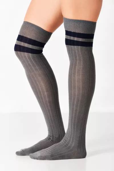 ribbed thigh high sock urban outfitters