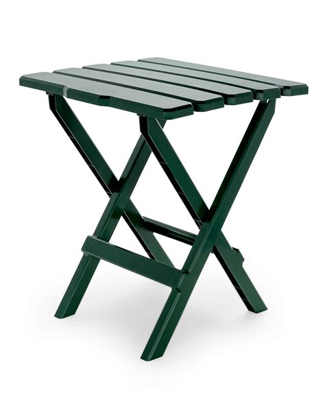 Camco Large Adirondack Portable Outdoor Folding Side Table Perfect For