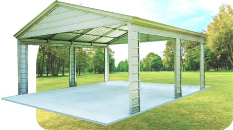 Vertical Roof Carports Durable Steel Carports In Multiple Sizes And