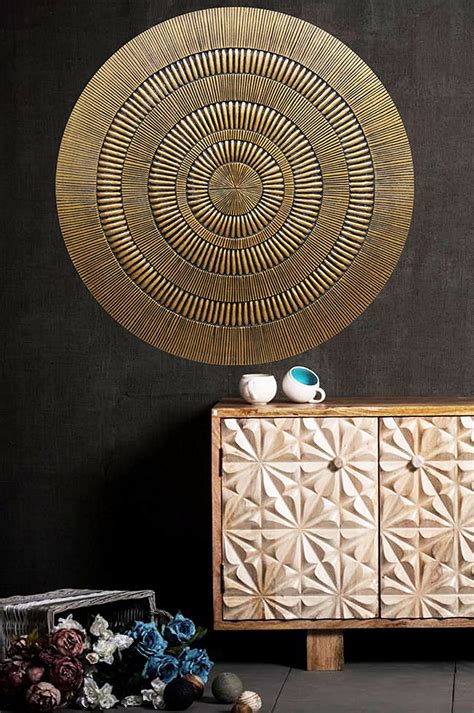 Orientalische Ornament Wanddeko aus Holz 120cm gross XXL ...