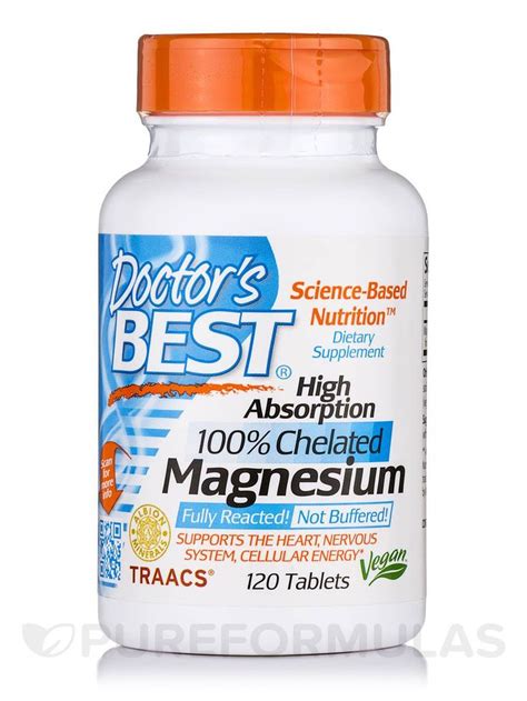 High Absorption Magnesium 100 Mg 120 Tablets Best Doctors Vitamins
