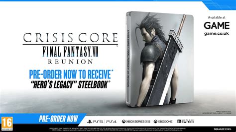 Crisis Core Final Fantasy Vii Reunion Steelbook Collectors Editions