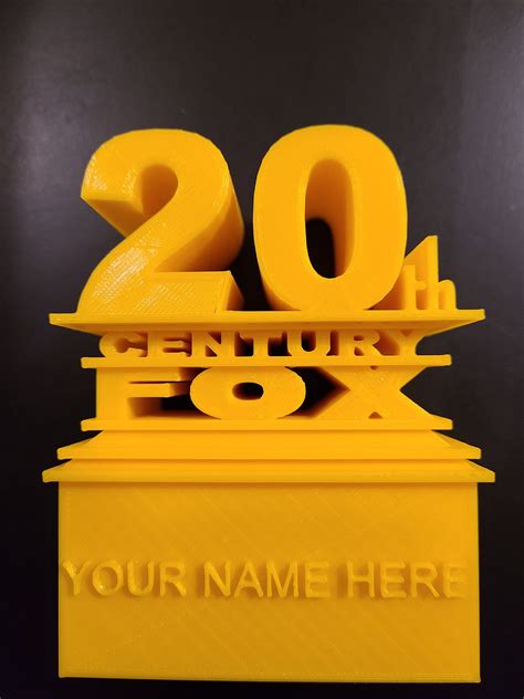 20th Century Fox Logo Twentieth Century Fox 3d Printed Etsy