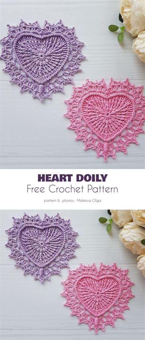 Heart Doily Free Crochet Patterns Your Crochet