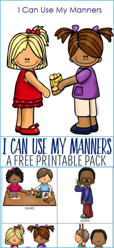 13 Best Manners Prek Images Preschool Activities Manners School
