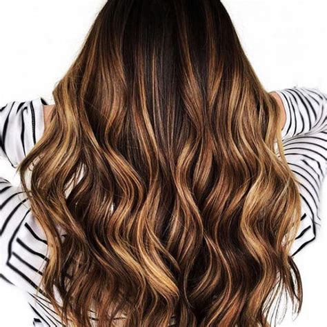 Black hair with caramel highlights. Gorgeous Reasons Why Balayage Isn't Just for Blondes and ...