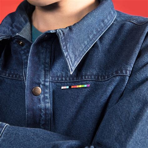 LGBT Progress Flag Rod Pin Rainbow Pride Accessory Lesbian Etsy
